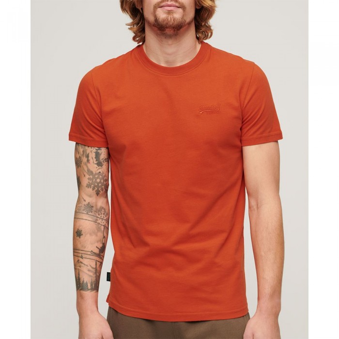 [해외]슈퍼드라이 Vintage 로고 Embroidered 반팔 티셔츠 140588913 Denim Co Rust Orange