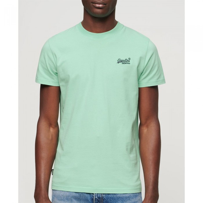 [해외]슈퍼드라이 반소매 티셔츠 Vintage 로고 Embroidered 140588922 Spearmint Light Green