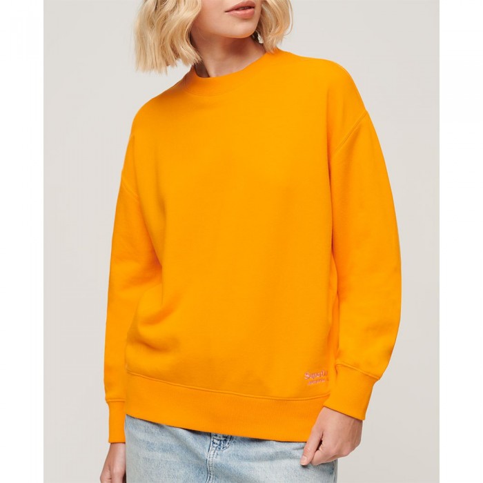 [해외]슈퍼드라이 스웨트 셔츠 Essential 로고 Ub 140588193 Satsuma Orange