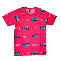 [해외]HOOPOE Lazy 반팔 티셔츠 6137536443 Pink / Grey / White