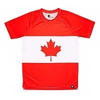 [해외]HOOPOE 반팔 티셔츠 Maple Leaf 6137536445 Red / White