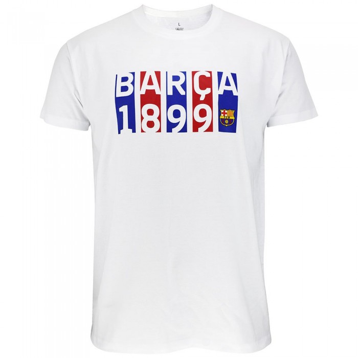 [해외]FC BARCELONA 반소매 티셔츠 Flag 1899 3140714144 White