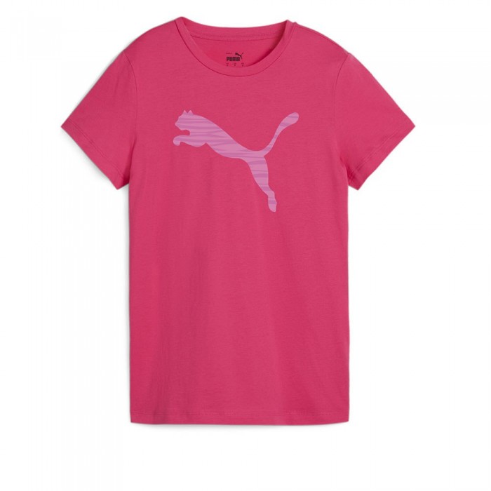 [해외]푸마 반팔 티셔츠 Ess+ 로고 Lab 7140130952 Garnet Rose
