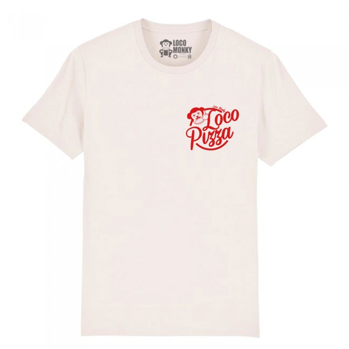 [해외]NUM WEAR 반소매 티셔츠 Loco Pizza Loco Monky 14140737347 Vintage White