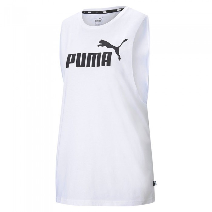 [해외]푸마 Essential Cut Off 로고 민소매 티셔츠 137920734 Puma White