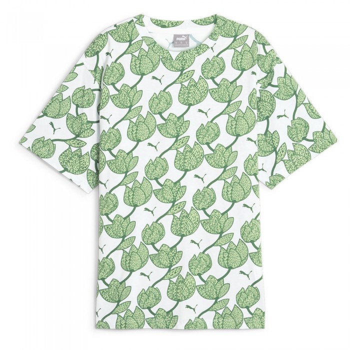 [해외]푸마 반팔 티셔츠 Ess+ Blossom Aop 140130872 Archive Green