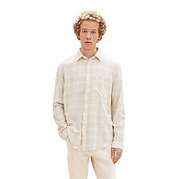 [해외]TOM TAILOR 1038782 Relaxed Checked Flannel 셔츠 139967098 Wool White Tonal Check