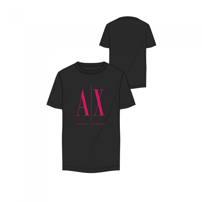 [해외]아르마니익스체인지 8NZTPA 반팔 티셔츠 140469561 Black W / Virtual Pink