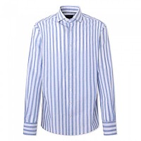 [해외]해켓 긴 소매 셔츠 Mel Bold Stripe 140507200 Blue / White