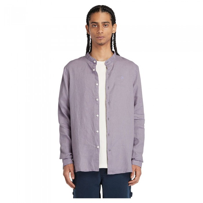 [해외]팀버랜드 Mill Brook 라인n Korean Collar 긴팔 셔츠 140594412 Purple Ash