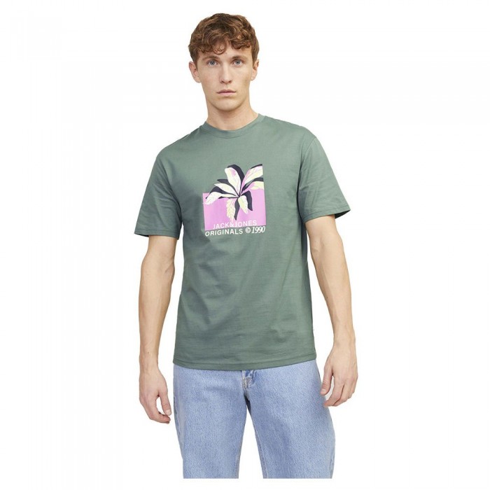 [해외]잭앤존스 Tampa Aop Branding 반팔 티셔츠 140691424 Laurel Wreath