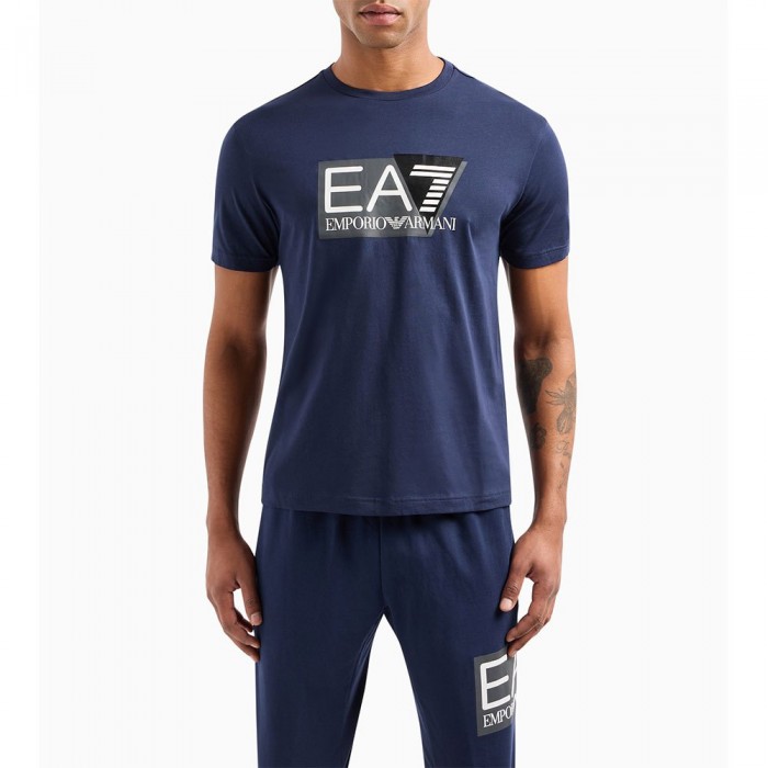 [해외]EA7 EMPORIO 아르마니 3DPT81 반팔 티셔츠 140772604 Navy Blue