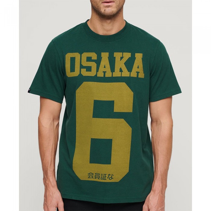 [해외]슈퍼드라이 Osaka Graphic 반팔 티셔츠 140588426 Bengreen Marl