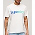 [해외]슈퍼드라이 코어 로고 Loose 반팔 티셔츠 140775243 Brilliant White Fade