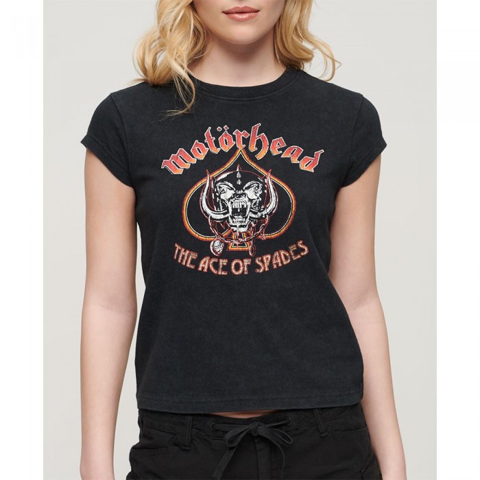 [해외]슈퍼드라이 Motorhead 모자 Band 반팔 티셔츠 140775335 Heavy Amp Black