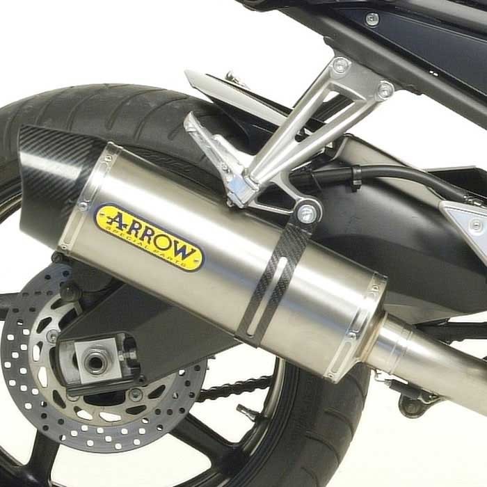 [해외]ARROW 카본 엔드 캡이 있는 알루미늄 Yamaha FZ Maxi Race-테크 1/FZ1 할 것 1000 ´06-16 머플러 9140448524 Silver