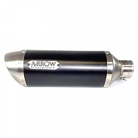 [해외]ARROW Thunder Aluminium Dark KTM RC 390 ´17-20 인증된 머플러 9140449189 Black