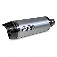 [해외]ARROW Thunder 알루미늄 머플러 탄소 섬유 엔드캡付き 야마하 MT-07 ´14-20 9140449220 Silver