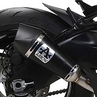 [해외]ARROW X-Kone 숏 Dark Suzuki Katana 1000 ´19-20 비승인 오토바이 머플러 9140449378 Black