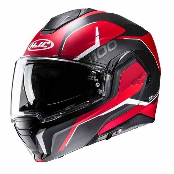 [해외]HJC 컨버터블 헬멧 i100 Lorix 9140771323 Black / Red