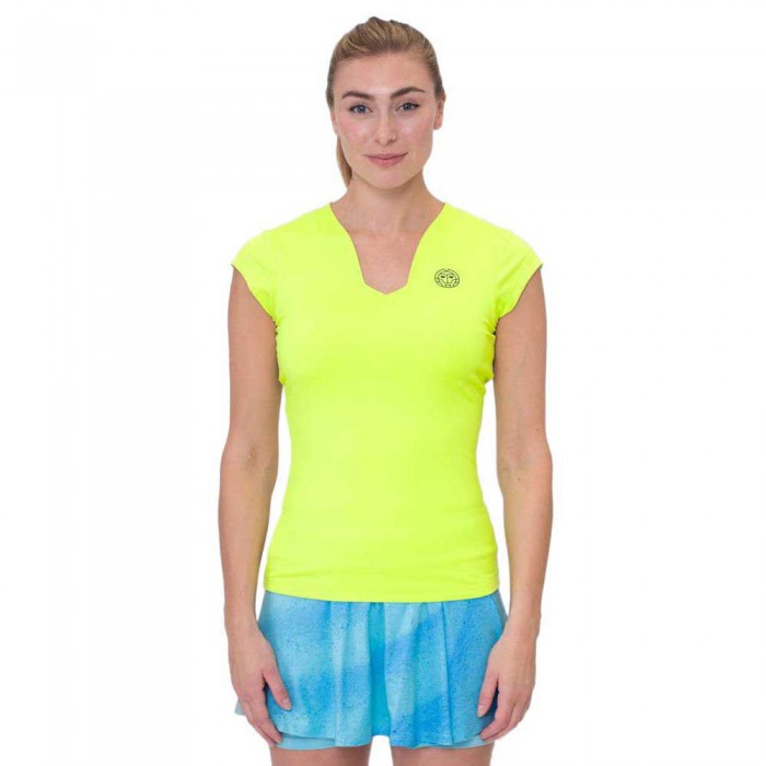 [해외]BIDI BADU Beach Spirit V-넥 반팔 티셔츠 12140563516 Neon Yellow