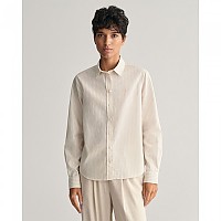 [해외]간트 Reg Poplin Striped 긴팔 셔츠 140565959 Soft Oat