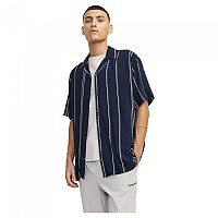 [해외]잭앤존스 Jeff Aop Resort 반팔 셔츠 140691067 Navy Blazer / Stripes Stripe