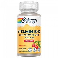 [해외]SOLARAY 비타민 B-12+Folic Acid 1000mcgr 90 단위 4138063287