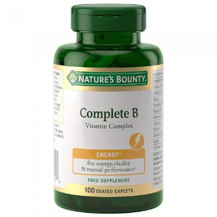 [해외]NATURES BOUNTY 중립 맛 B-Complex 100 모자슐 4138723699