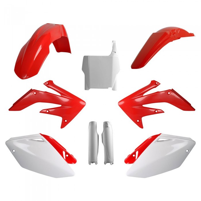 [해외]POLISPORT OFF ROAD 플라스틱 키트 MX 풀 Honda CRF250R 04-05 9140846022 Red / White