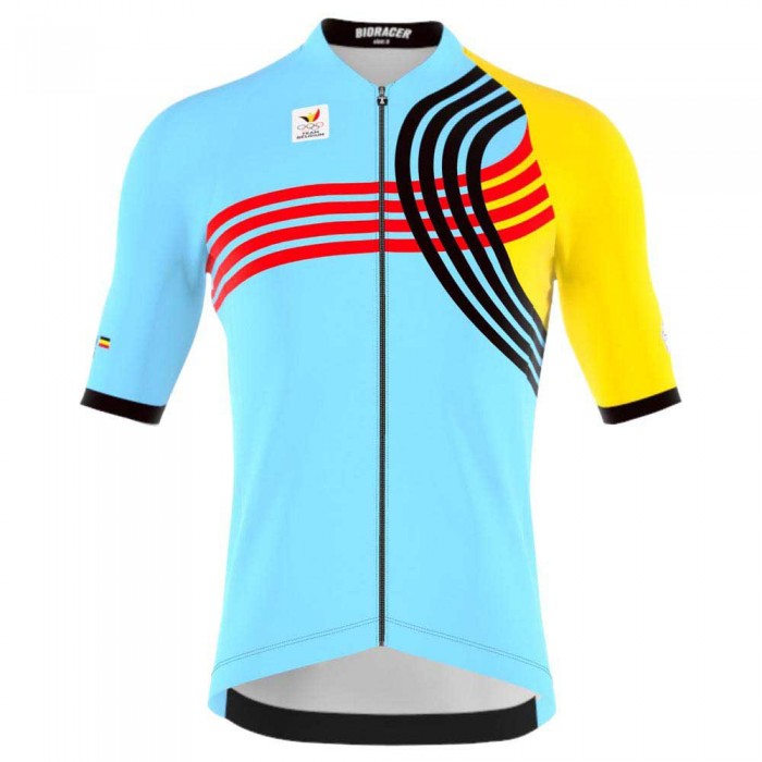 [해외]BIORACER 반소매 저지 Icon BOIC Olympics Paris 2024 1140816034 Light Blue / Yellow / Red / Black