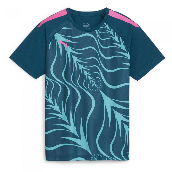 [해외]푸마 반팔 티셔츠 Individualliga Graphic 15140131348 Ocean Tropic / Poison Pink
