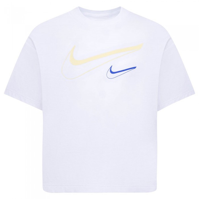 [해외]나이키 KIDS 반팔 티셔츠 Swoosh 로고 Boxy 15140365620 White