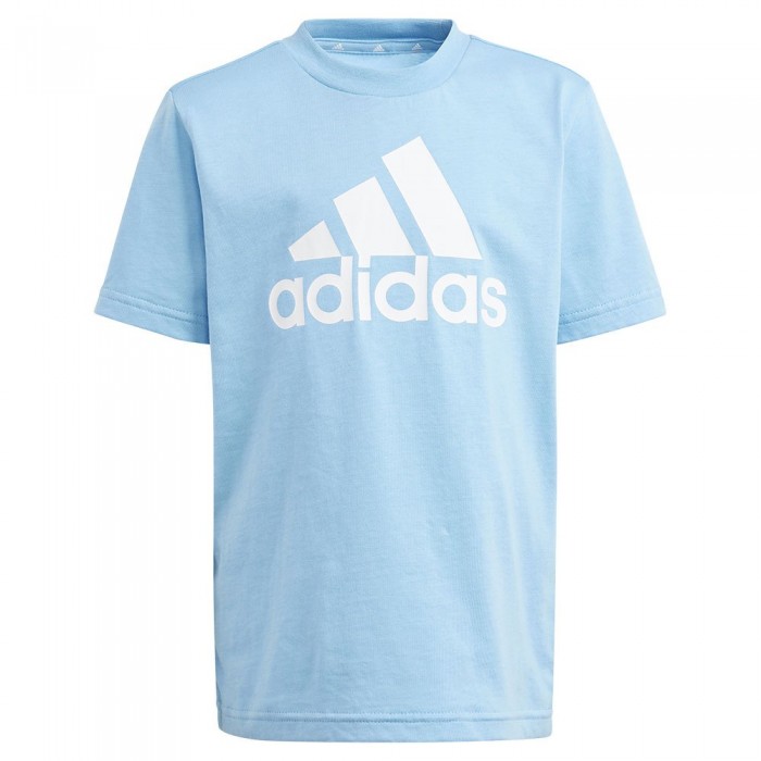 [해외]아디다스 반소매 티셔츠 Big 로고 Cotton 15140529685 Semi Blue Burst / White