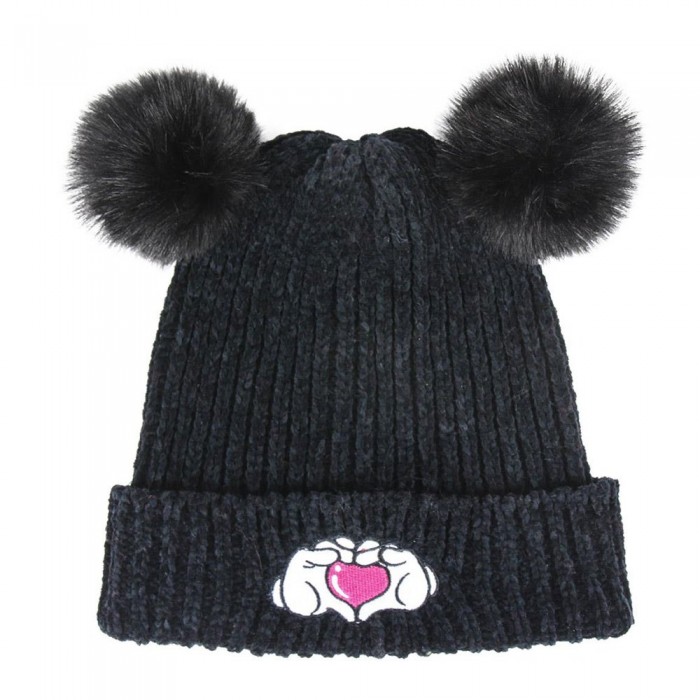 [해외]CERDA GROUP Minnie Pompom 비니 15137619409 Black