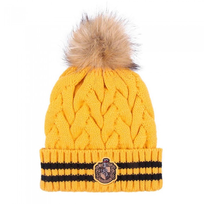 [해외]CERDA GROUP Tricot Pom Pom Harry Potter Hufflepuff 비니 15139096699 Yellow