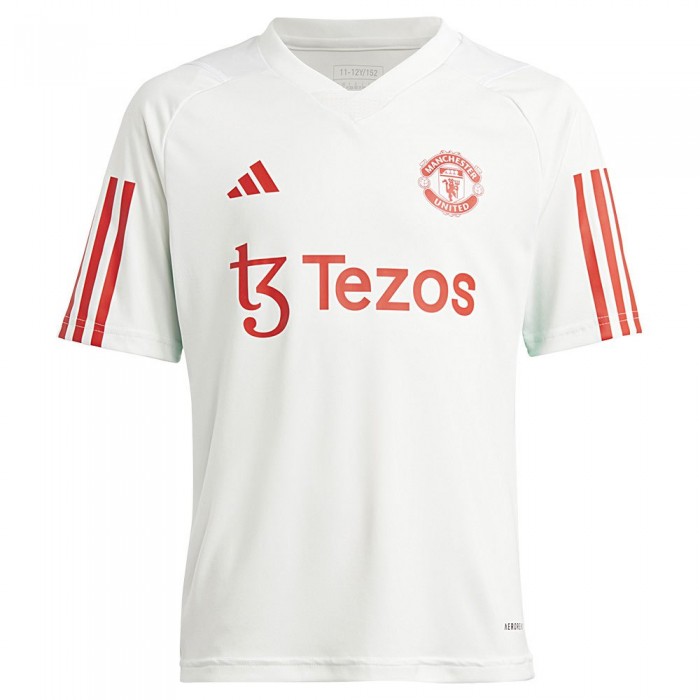 [해외]아디다스 주니어 반팔 티셔츠 트레이닝 Manchester United FC 23/24 Tiro 15139927649 Cwhite