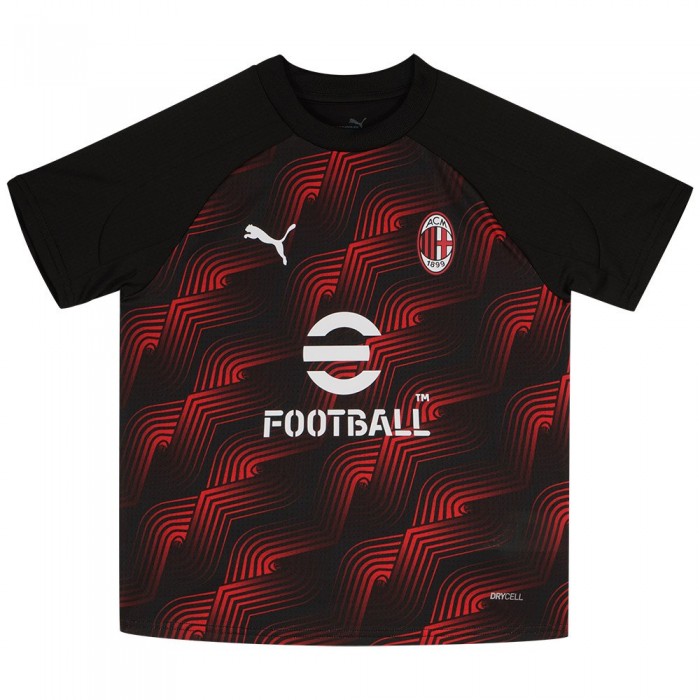 [해외]푸마 프리매치 AC Milan 23/24 후진 짧은 소매 티셔츠 15140130547 Black / For All Time Red