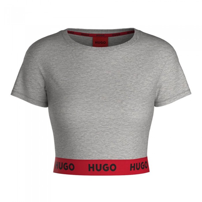 [해외]휴고 Sporty 로고 반팔 티셔츠 140313730 Medium Grey