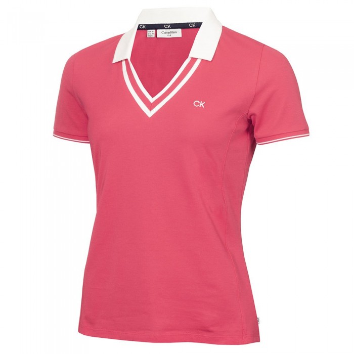 [해외]캘빈클라인 GOLF Delaware 반팔 폴로 셔츠 140536923 Berry Pink