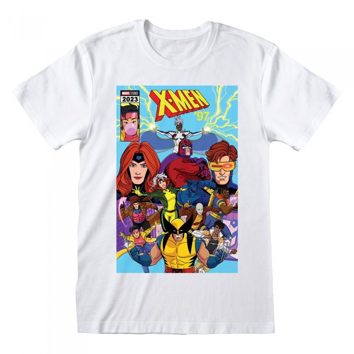 [해외]HEROES Marvel Comics X-Men Comic Cover 반팔 티셔츠 140704562 White