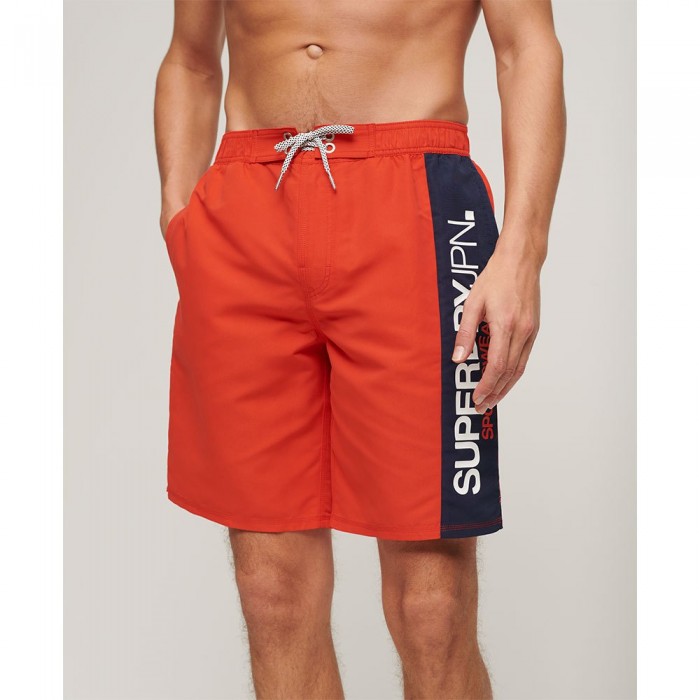 [해외]슈퍼드라이 수영 반바지 Sportswear 로고 19´´ 140588652 Apple Red