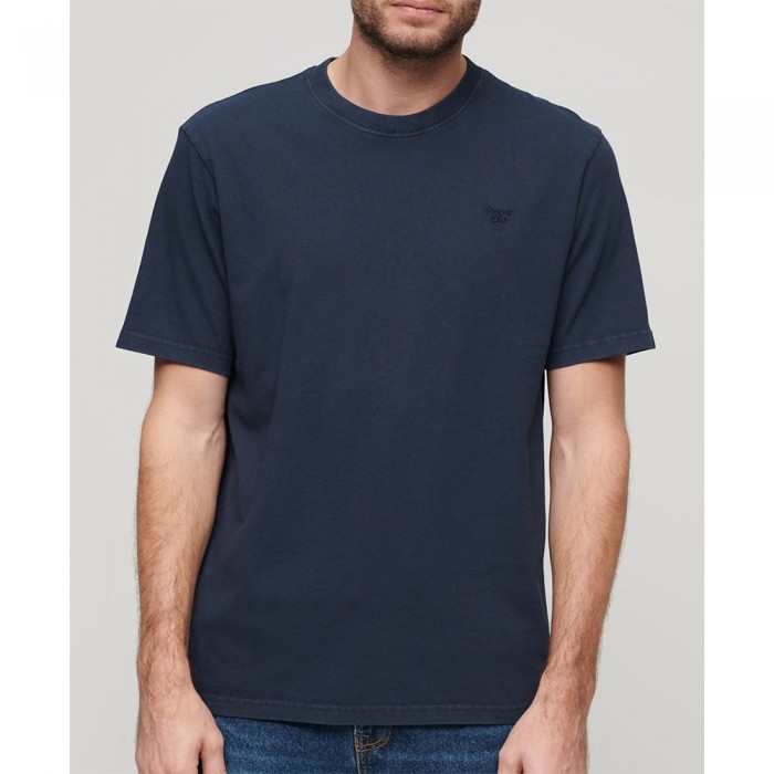 [해외]슈퍼드라이 반소매 티셔츠 Vintage Washed 140588998 Eclipse Navy