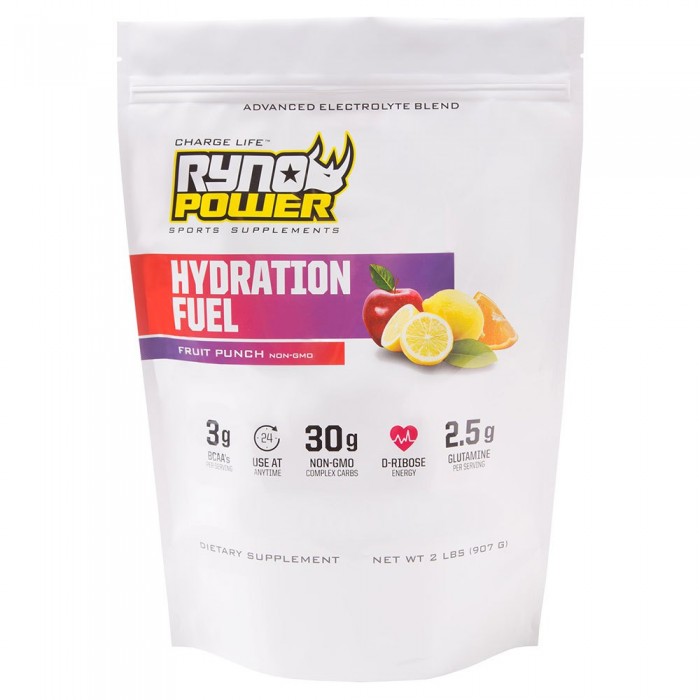 [해외]RYNO POWER Hydration Fuel 907gr Fruit Punch 6140663848 White