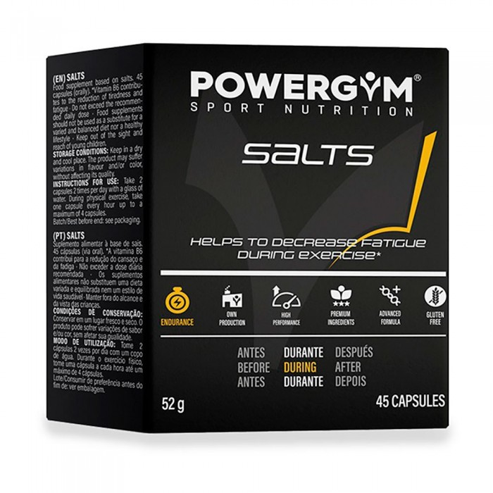 [해외]POWERGYM 비타민 및 미네랄 모자 Salts 45 단위 6140751898