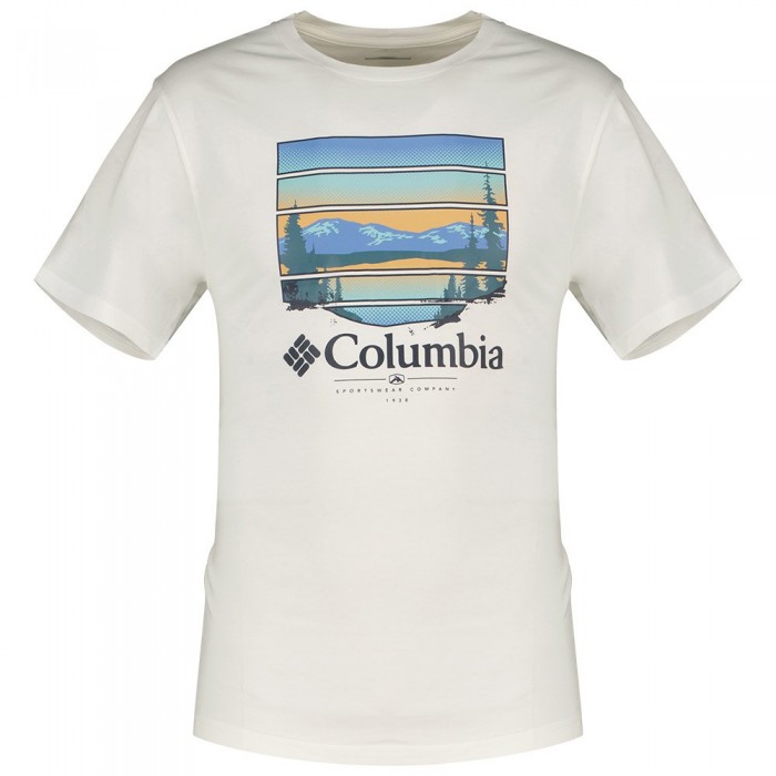 [해외]컬럼비아 반소매 티셔츠 Path Lake™ II 4140574846 White / Colorful Vista