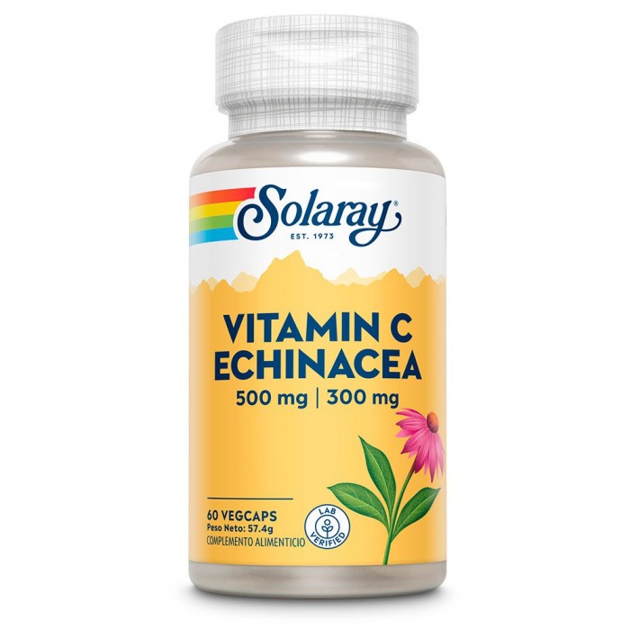 [해외]SOLARAY 비타민 C 500mgr+Echinacea 300mgr 60 단위 7138063299