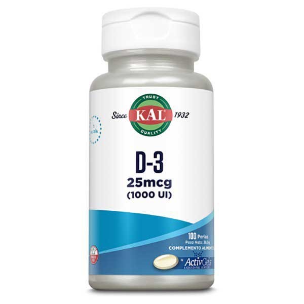 [해외]KAL 비타민 D3 25mcg 100 소프트젤 7140178330