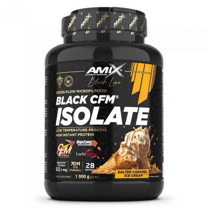 [해외]AMIX 단백질 소금 카라멜 Black CFM Isolate 1kg 7140602654