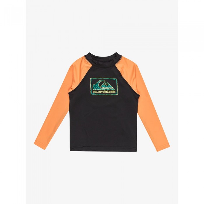 [해외]퀵실버 UV 긴팔 티셔츠 Upf50 14140489331 Black / Tangerine